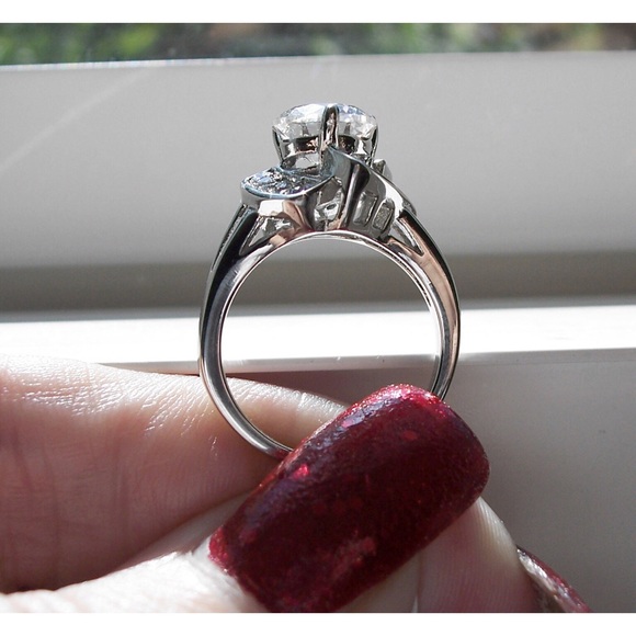 STAINLESS STEEL 2.5 Carat Round Cut Cubic Zirconia Ring - Picture 8 of 13